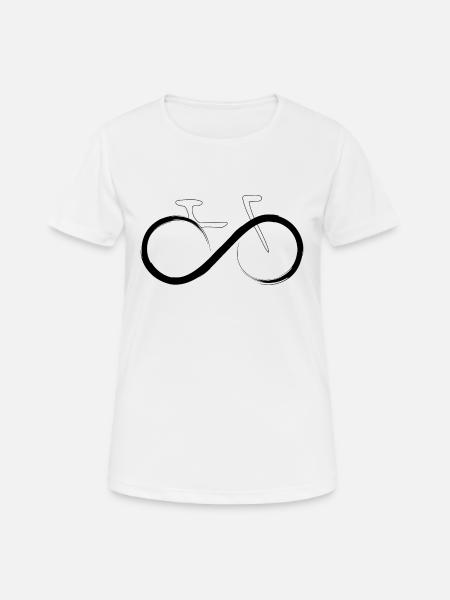 Fahrrad forever - Frauen T-Shirt atmungsaktiv - Weiß