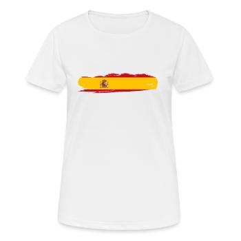 Spanien - Frauen T-Shirt atmungsaktiv - Weiß - Vorne - AI Model Female 172 dark (172cm)