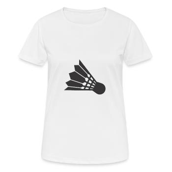 Chemise de sport • Badminton Badminton • Cadeau - T-shirt respirant Femme - blanc - Devant - AI Model Female 172 dark (172cm)