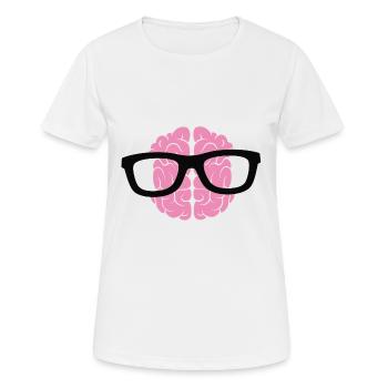 cerveau - T-shirt respirant Femme - blanc - Devant - AI Model Female 172 dark (172cm)