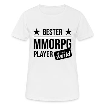 Best MMORPG Player Of The World - Women's Breathable T-Shirt - white - Front - AI Model Female 172 dark (172cm)