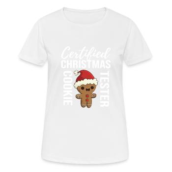 Ugly Christmas - Frauen T-Shirt atmungsaktiv - Weiß - Vorne - AI Model Female 172 dark (172cm)