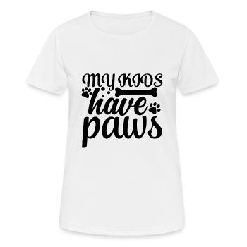 Citation de chien - T-shirt respirant Femme - blanc - Devant - AI Model Female 172 dark (172cm)