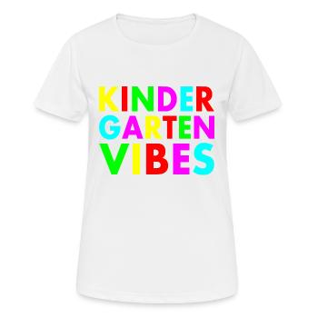 kindergarten vibes - T-shirt respirant Femme - blanc - Devant - AI Model Female 172 dark (172cm)
