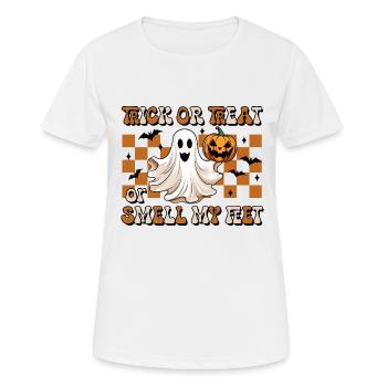 Halloween Trick Or Treat Or Smell My Feet - T-shirt respirant Femme - blanc - Devant - AI Model Female 172 dark (172cm)