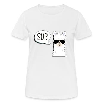 Llama lama alpaca - Women's Breathable T-Shirt - white - Front - AI Model Female 172 dark (172cm)