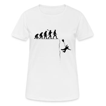 Evolution Base Jump Basejumper Sports extrêmes - T-shirt respirant Femme - blanc - Devant - AI Model Female 172 dark (172cm)