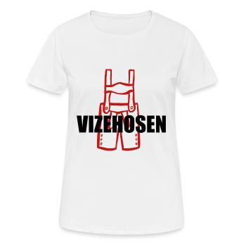 Vizehosen - Deutscher Meister 2024 - Frauen T-Shirt atmungsaktiv - Weiß - Vorne - AI Model Female 172 dark (172cm)