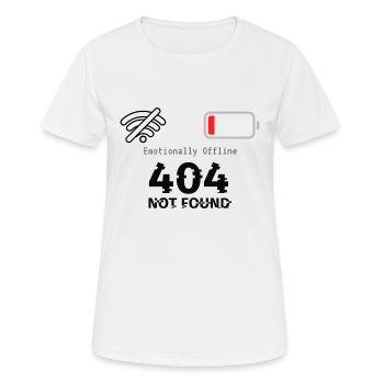 Emotionally Offline - Frauen T-Shirt atmungsaktiv - Weiß - Vorne - AI Model Female 172 dark (172cm)