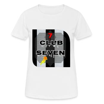 CLUB SEPT 7 - T-shirt respirant Femme - blanc - Devant - AI Model Female 172 dark (172cm)