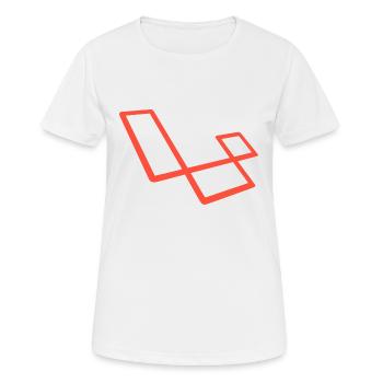 Laravel - T-shirt respirant Femme - blanc - Devant - AI Model Female 172 dark (172cm)