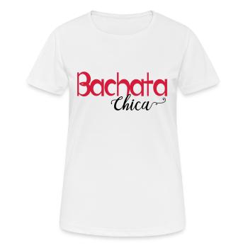 Bachata Chica - Dance Shirt - Women's Breathable T-Shirt - white - Front - AI Model Female 172 dark (172cm)