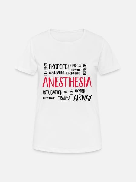 anesthesiacluster - T-shirt respirant Femme - blanc