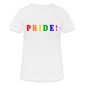 Pride - Frauen T-Shirt atmungsaktiv - Weiß - Vorne - AI Model Female 172 dark (172cm)