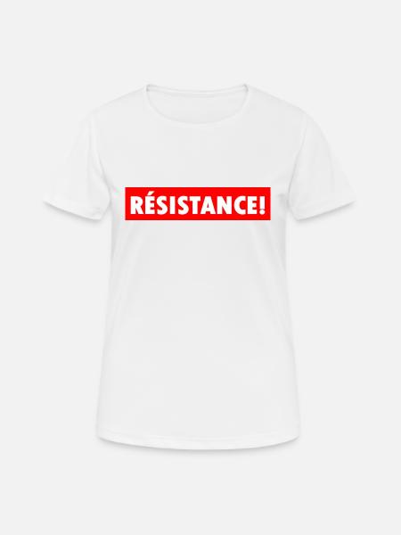 Résistance - T-shirt respirant Femme - blanc