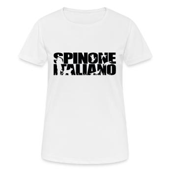 SPINONE ITALIANO Jagdhund Jagdhunde Wilsigns - Frauen T-Shirt atmungsaktiv - Weiß - Vorne - AI Model Female 172 dark (172cm)
