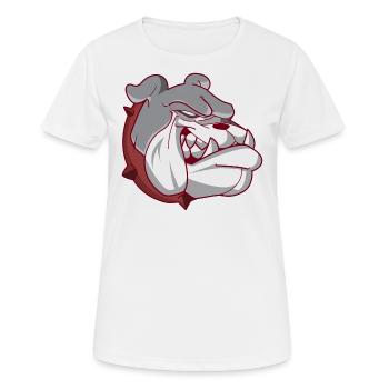 American Bulldog Hundekopf - Frauen T-Shirt atmungsaktiv - Weiß - Vorne - AI Model Female 172 dark (172cm)