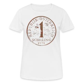 1979 Retro Schilling Austria - Women's Breathable T-Shirt - white - Front - AI Model Female 172 dark (172cm)