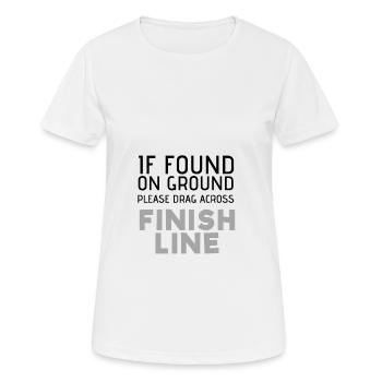 Finish Line Proclaim Run Runner Run Run Run Run - T-shirt respirant Femme - blanc - Devant - AI Model Female 172 dark (172cm)