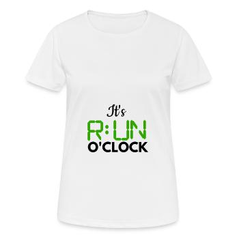 Run O’clock Running Jogging Course Sports de course - T-shirt respirant Femme - blanc - Devant - AI Model Female 172 dark (172cm)