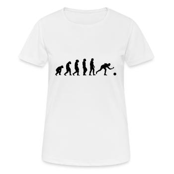 Bowler Evolution Bowling Kegler Kegeln Turnier Ges - Frauen T-Shirt atmungsaktiv - Weiß - Vorne - AI Model Female 172 dark (172cm)