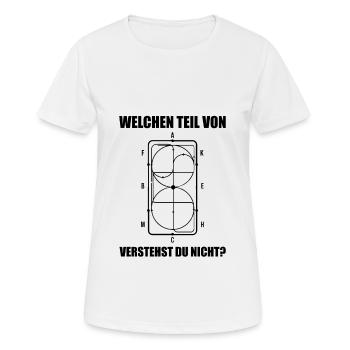 Welchen Teil Von Verstehst Du Nicht Reiter Pferde - Frauen T-Shirt atmungsaktiv - Weiß - Vorne - AI Model Female 172 dark (172cm)