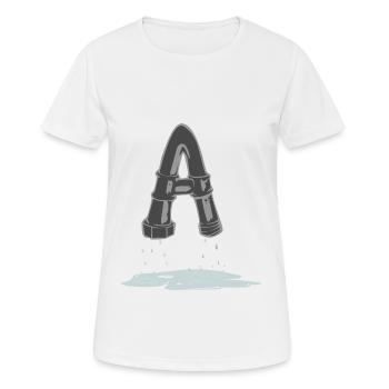 Tube A - T-shirt respirant Femme - blanc - Devant - AI Model Female 172 dark (172cm)
