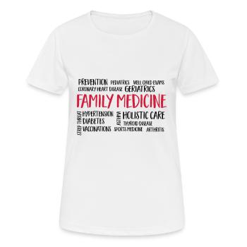 family medicine - Women's Breathable T-Shirt - white - Front - AI Model Female 172 dark (172cm)