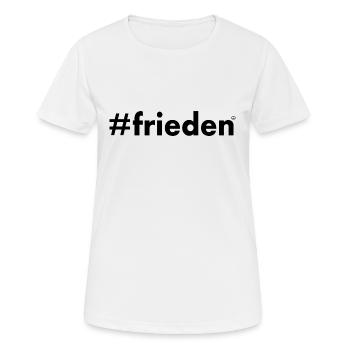 Frieden - Frauen T-Shirt atmungsaktiv - Weiß - Vorne - AI Model Female 172 dark (172cm)