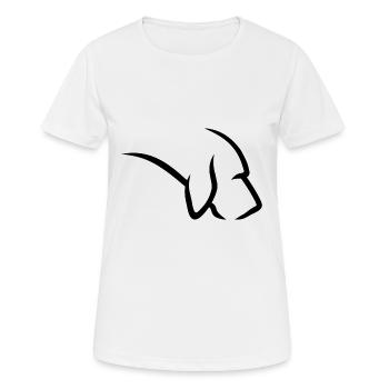 Bloodhound - Tracking - Tracking Dog - Women's Breathable T-Shirt - white - Front - AI Model Female 172 dark (172cm)