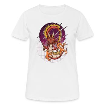 Drache Drago wyvern dragon taragon Japan Gamer - Frauen T-Shirt atmungsaktiv - Weiß - Vorne - AI Model Female 172 dark (172cm)