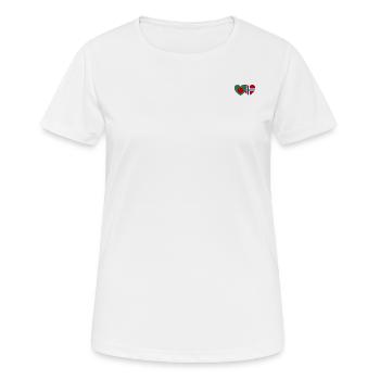 Bangladesh Norway Flag Heart - Women's Breathable T-Shirt - white - Front - AI Model Female 172 dark (172cm)