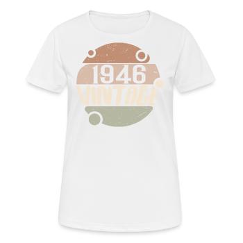 Vintage 1946 Retro Gifts 1946 Vintage 1946 - Women's Breathable T-Shirt - white - Front - AI Model Female 172 dark (172cm)