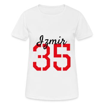 Izmir 35 Turquie - T-shirt respirant Femme - blanc - Devant - AI Model Female 172 dark (172cm)