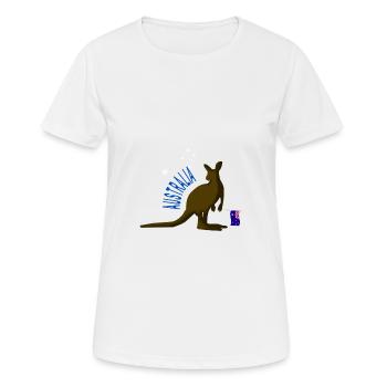 australie - Australie - T-shirt respirant Femme - blanc - Devant - AI Model Female 172 dark (172cm)