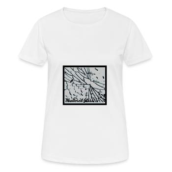 verre brisé - T-shirt respirant Femme - blanc - Devant - AI Model Female 172 dark (172cm)