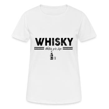 Whiskey - Frauen T-Shirt atmungsaktiv - Weiß - Vorne - AI Model Female 172 dark (172cm)