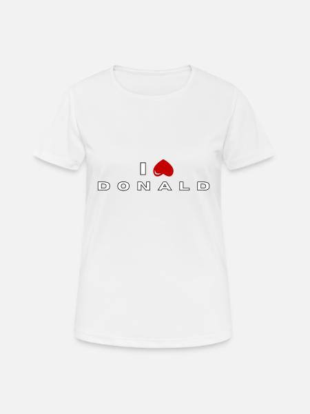 I hate Donald - Women's Breathable T-Shirt - white