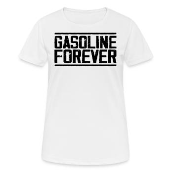 Gasoline Forever - Women's Breathable T-Shirt - white - Front - AI Model Female 172 dark (172cm)