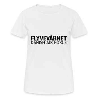 Flyvevåbnet - Danish air force - Women's Breathable T-Shirt - white - Front - AI Model Female 172 dark (172cm)