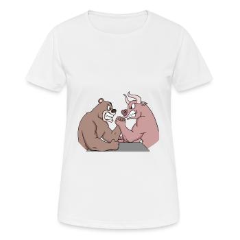 Stocks and stock market a gift for businessmen - Women's Breathable T-Shirt - white - Front - AI Model Female 172 dark (172cm)