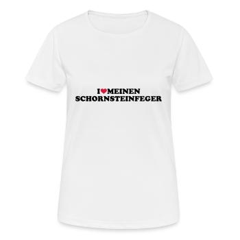 Schornsteinfeger - Frauen T-Shirt atmungsaktiv - Weiß - Vorne - AI Model Female 172 dark (172cm)