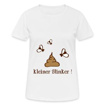 kleiner Stinker - Frauen T-Shirt atmungsaktiv - Weiß - Vorne - AI Model Female 172 dark (172cm)