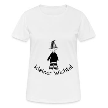 Kleiner Wichtel - Frauen T-Shirt atmungsaktiv - Weiß - Vorne - AI Model Female 172 dark (172cm)