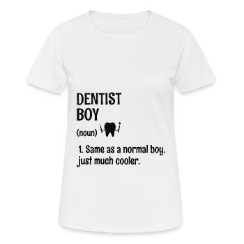 Dentist Boy Definition Dental Dentistry Tooth Dent - Women's Breathable T-Shirt - white - Front - AI Model Female 172 dark (172cm)