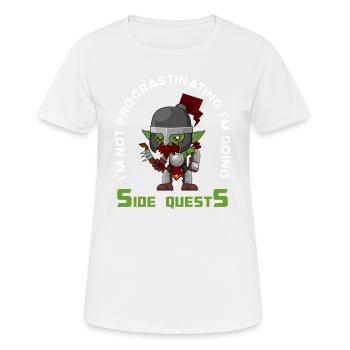 Funny rpg gamer design d20 Würfel, Rpg, Gaming - Frauen T-Shirt atmungsaktiv - Weiß - Vorne - AI Model Female 172 dark (172cm)