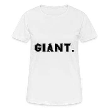 Giant, groß, big, Goliath, Mega, Held, hero, comic - Frauen T-Shirt atmungsaktiv - Weiß - Vorne - AI Model Female 172 dark (172cm)