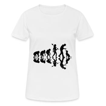 Evolution Labrador Retriever Retrievers de laboratoire - T-shirt respirant Femme - blanc - Devant - AI Model Female 172 dark (172cm)