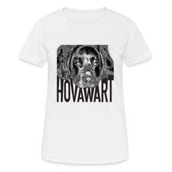 Hovawart Logo Kopf Hund Hundesprüche Hundebesitzer - Frauen T-Shirt atmungsaktiv - Weiß - Vorne - AI Model Female 172 dark (172cm)