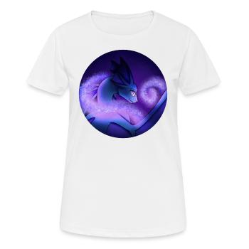 Sternenstaub-Drache - Frauen T-Shirt atmungsaktiv - Weiß - Vorne - AI Model Female 172 dark (172cm)